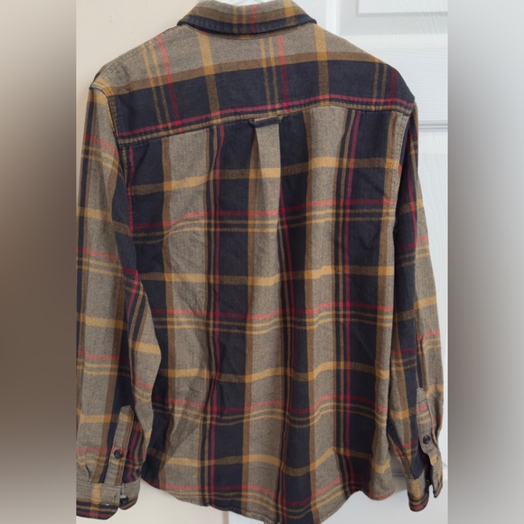 Men's Orvis Big Bear Flannel Shirt Shacket Heavy Plaid Check Size Medium - Picture 5 of 6